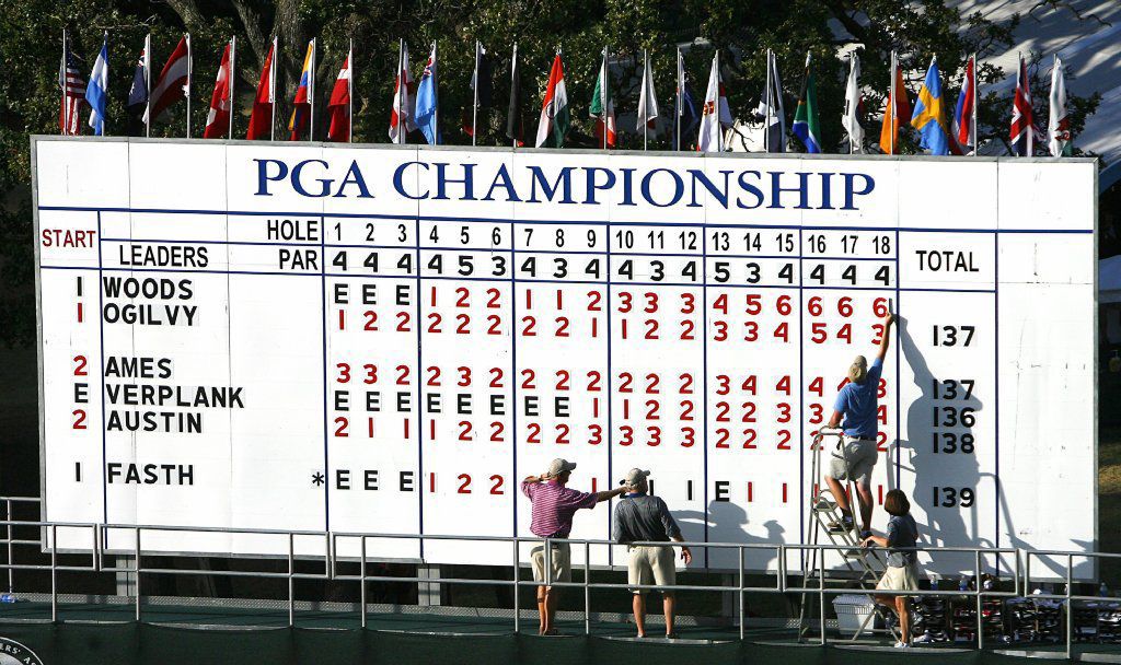 Tiger Woods wins the 2007 PGA Championship at Southern Hills